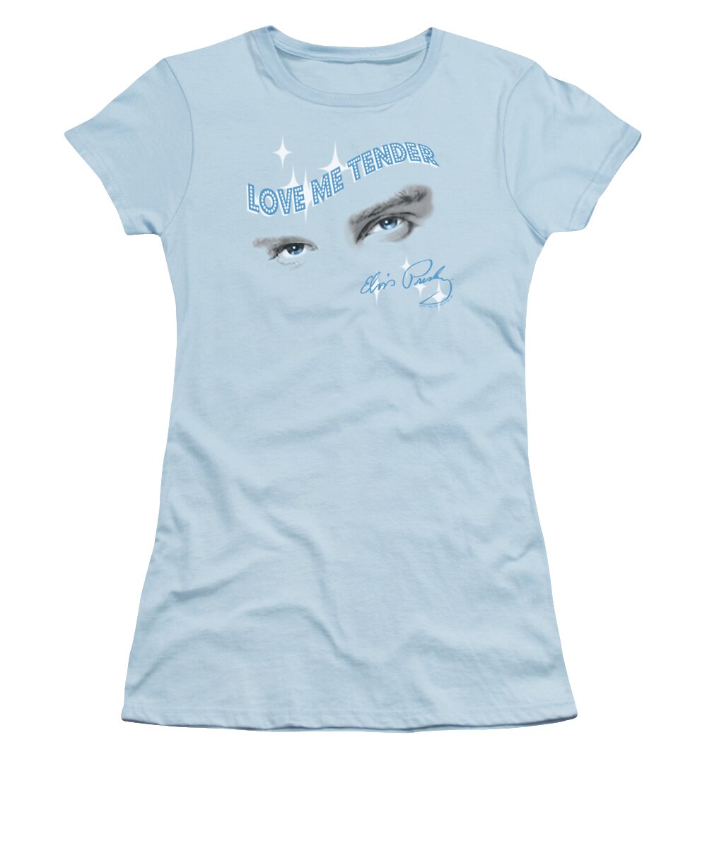 Elvis Women's T-Shirt featuring the digital art Elvis - Tender Eyes by Brand A