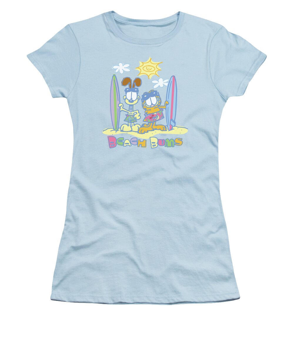 Garfield Women's T-Shirt featuring the digital art Garfield - Beach Bums by Brand A