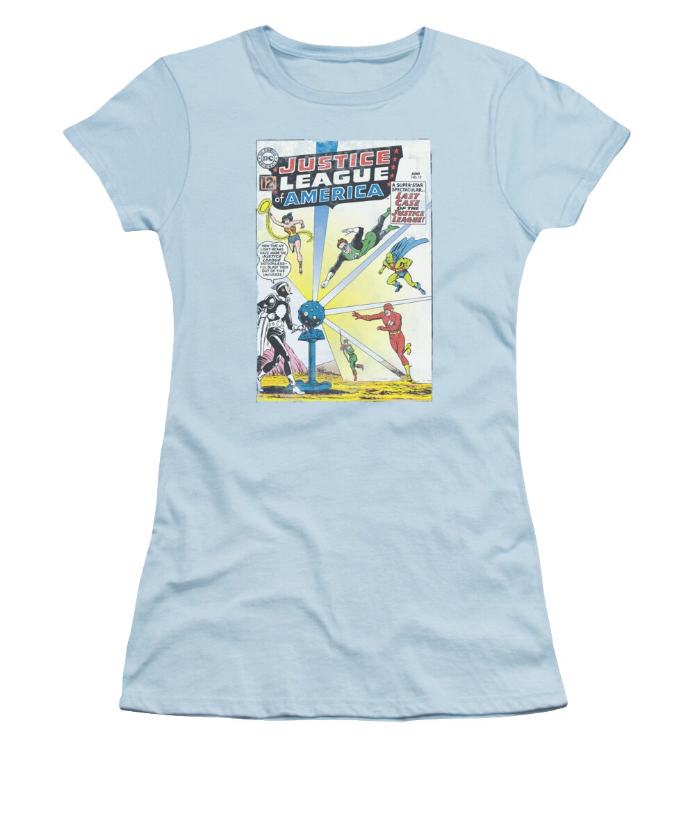Justice League Of America Women's T-Shirt featuring the digital art Jla - Vintage Cover 12 by Brand A