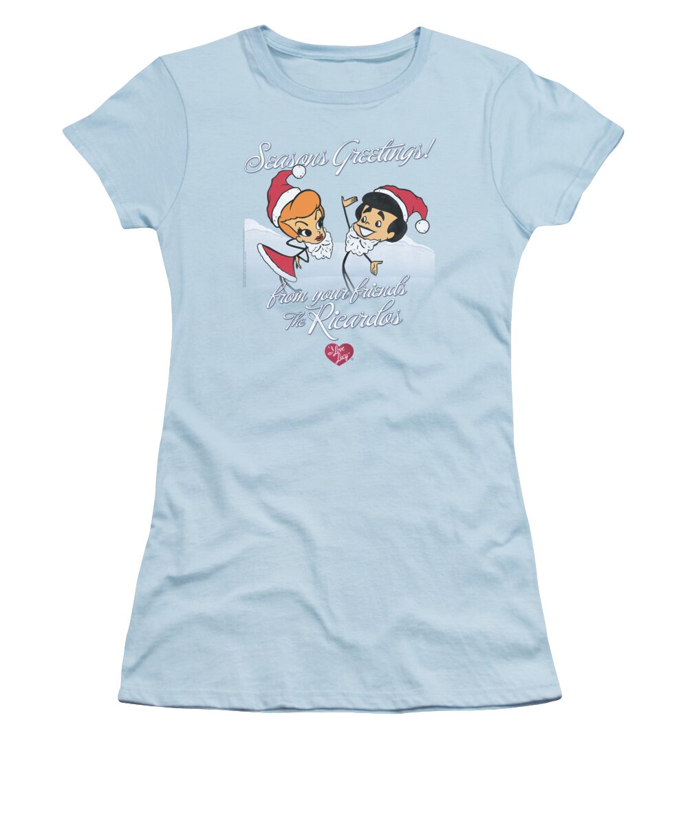 I Love Lucy Women's T-Shirt featuring the digital art Lucy - Animated Christmas by Brand A