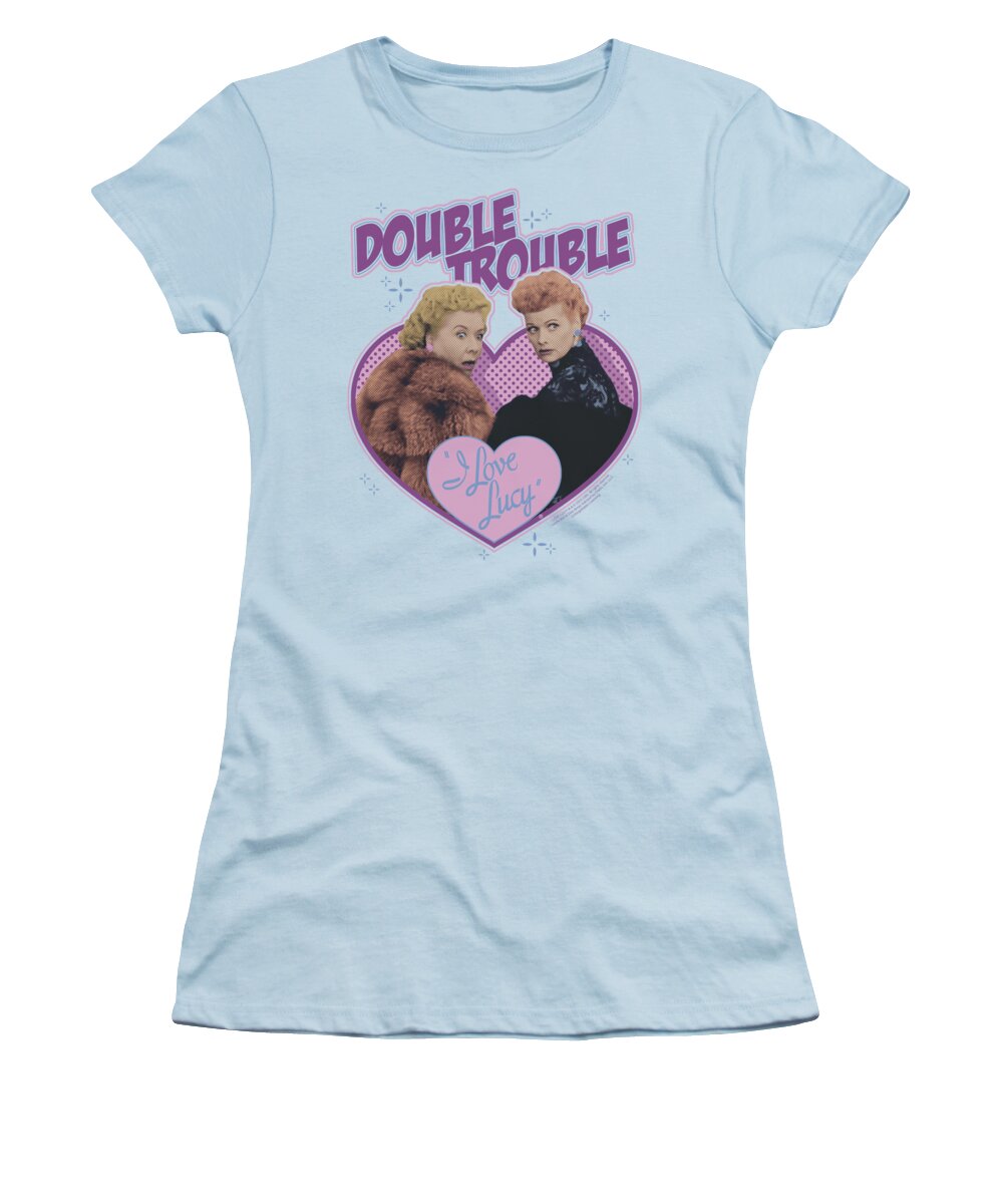 I Love Lucy Women's T-Shirt featuring the digital art Lucy - Double Trouble by Brand A