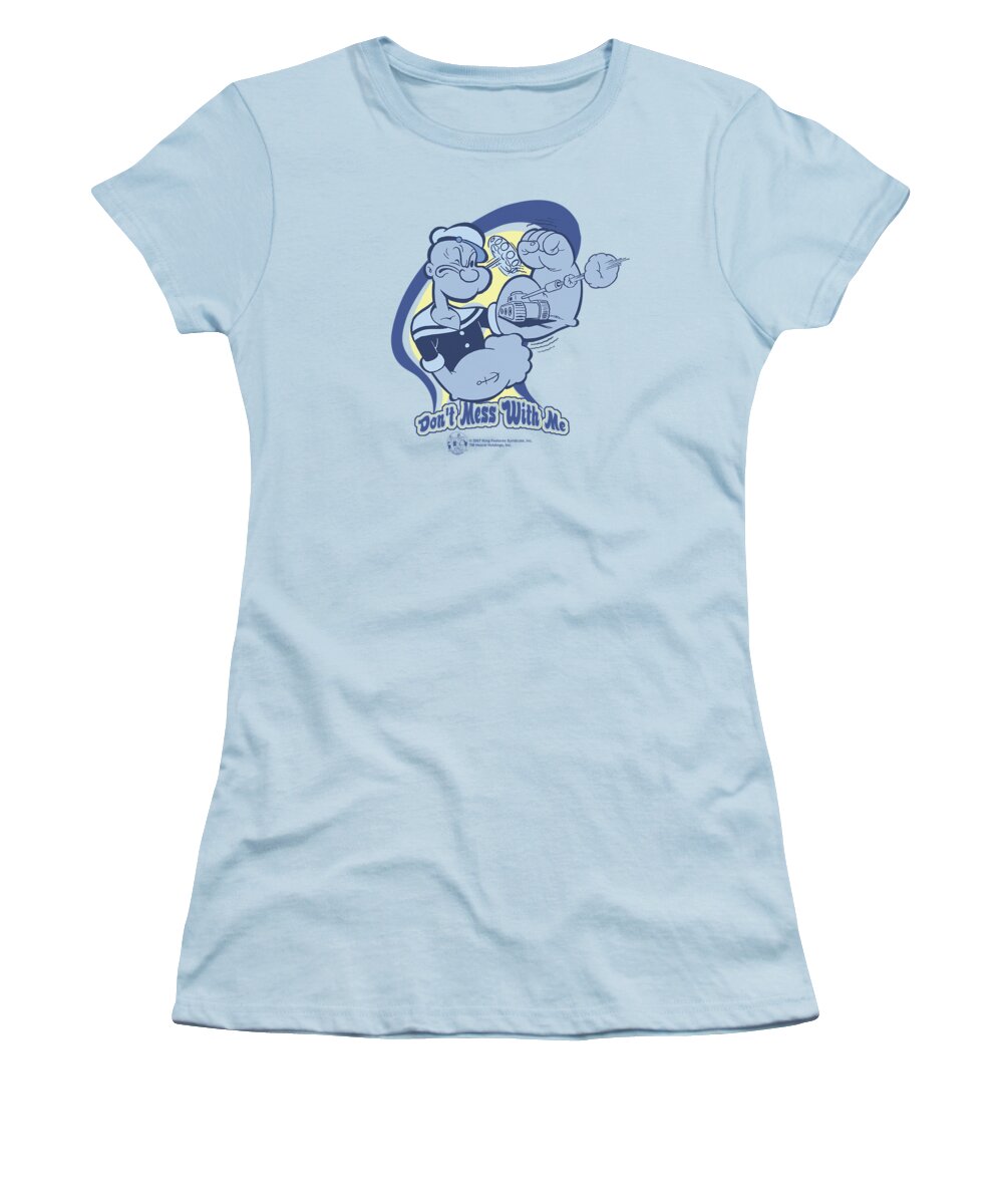 Popeye Women's T-Shirt featuring the digital art Popeye - Don't Mess With Me by Brand A