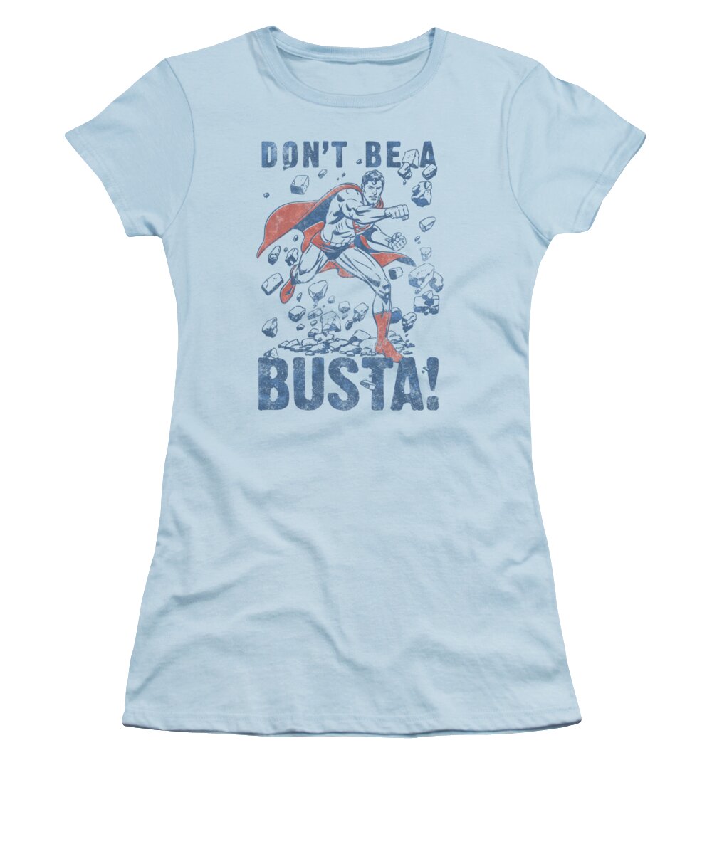 Superman Women's T-Shirt featuring the digital art Superman - Busta by Brand A