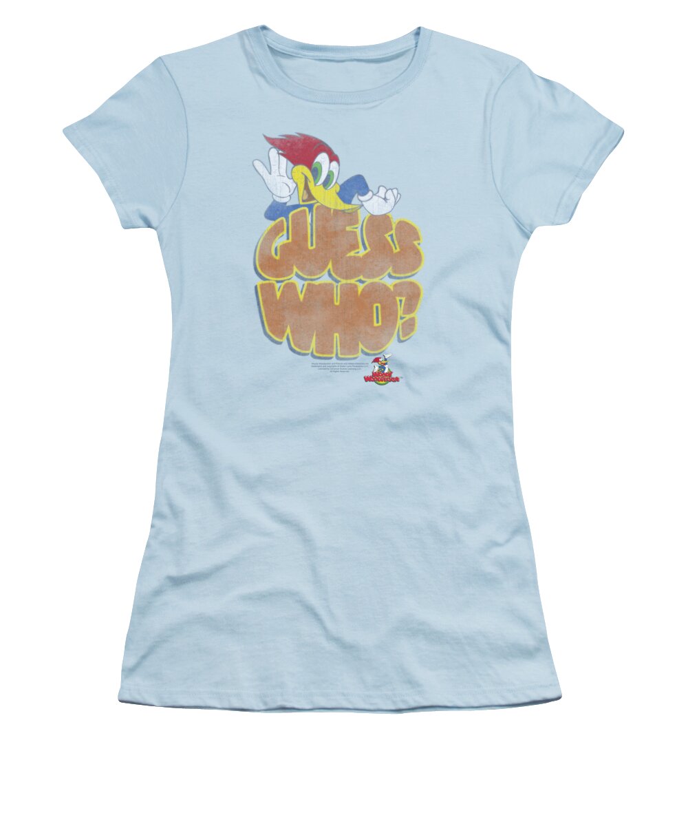 Woody The Woodpecker Women's T-Shirt featuring the digital art Woody Woodpecker - Guess Who by Brand A