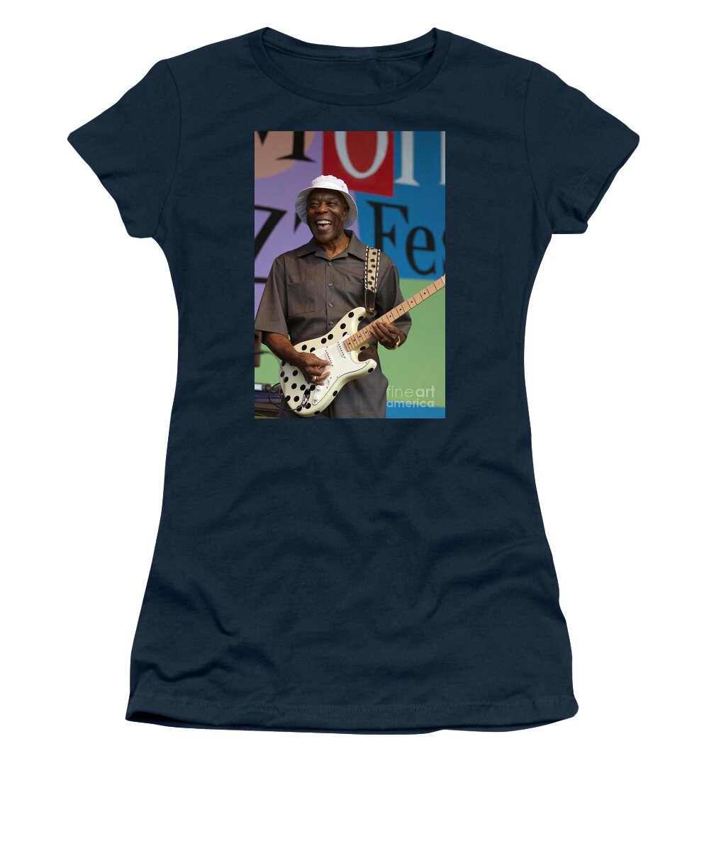 Jazz Women's T-Shirt featuring the photograph Buddy Guy Smiling #1 by Craig Lovell