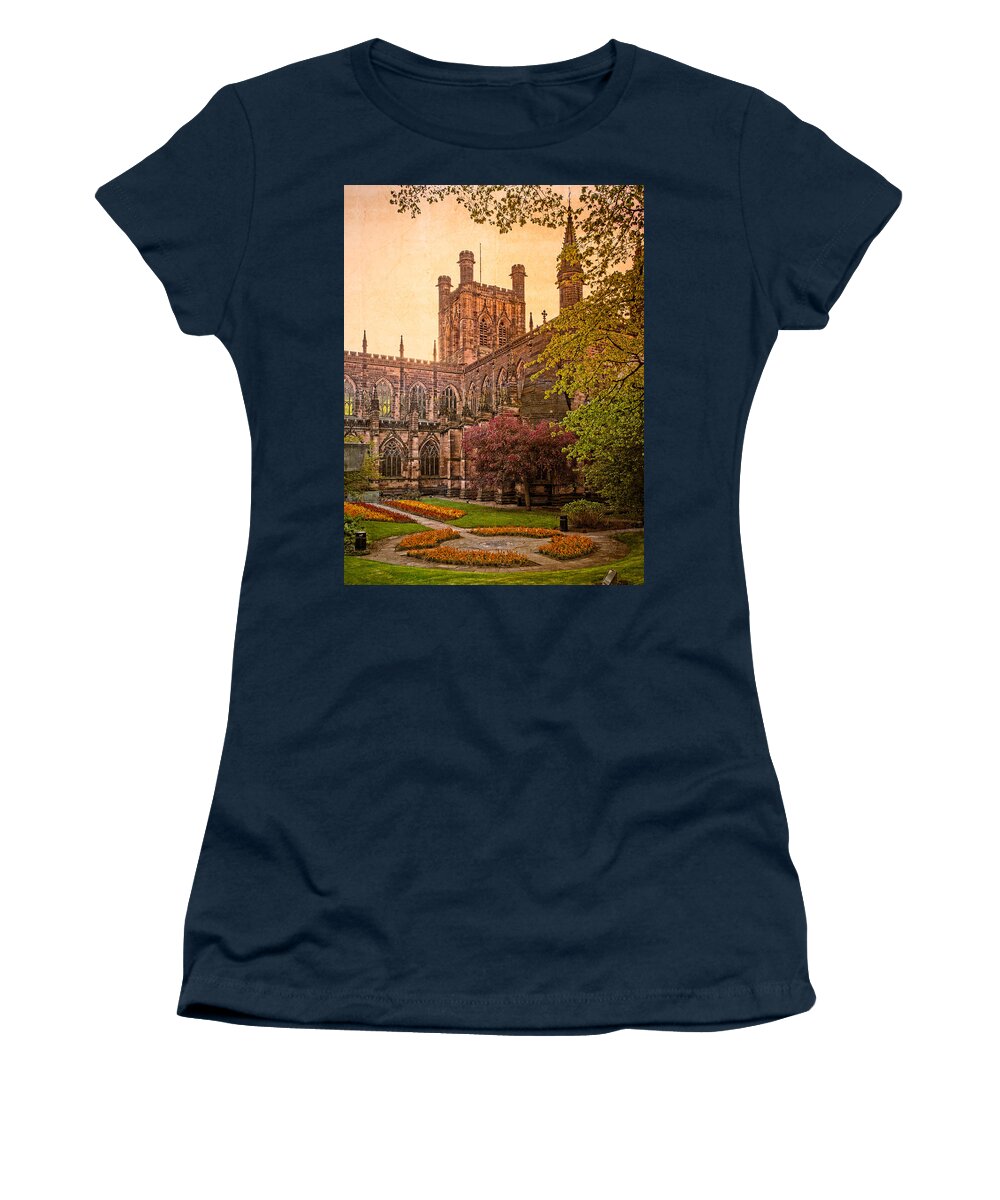 Canvas Women's T-Shirt featuring the photograph Chester Cathedral #1 by Mark Llewellyn