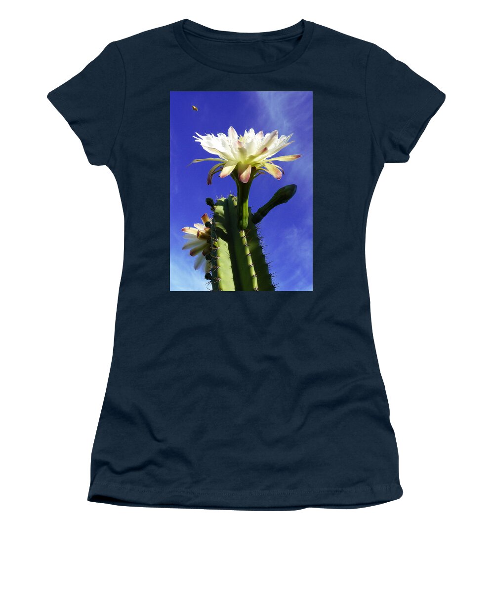 Cactus Women's T-Shirt featuring the photograph Flowering Cactus 3 by Mariusz Kula