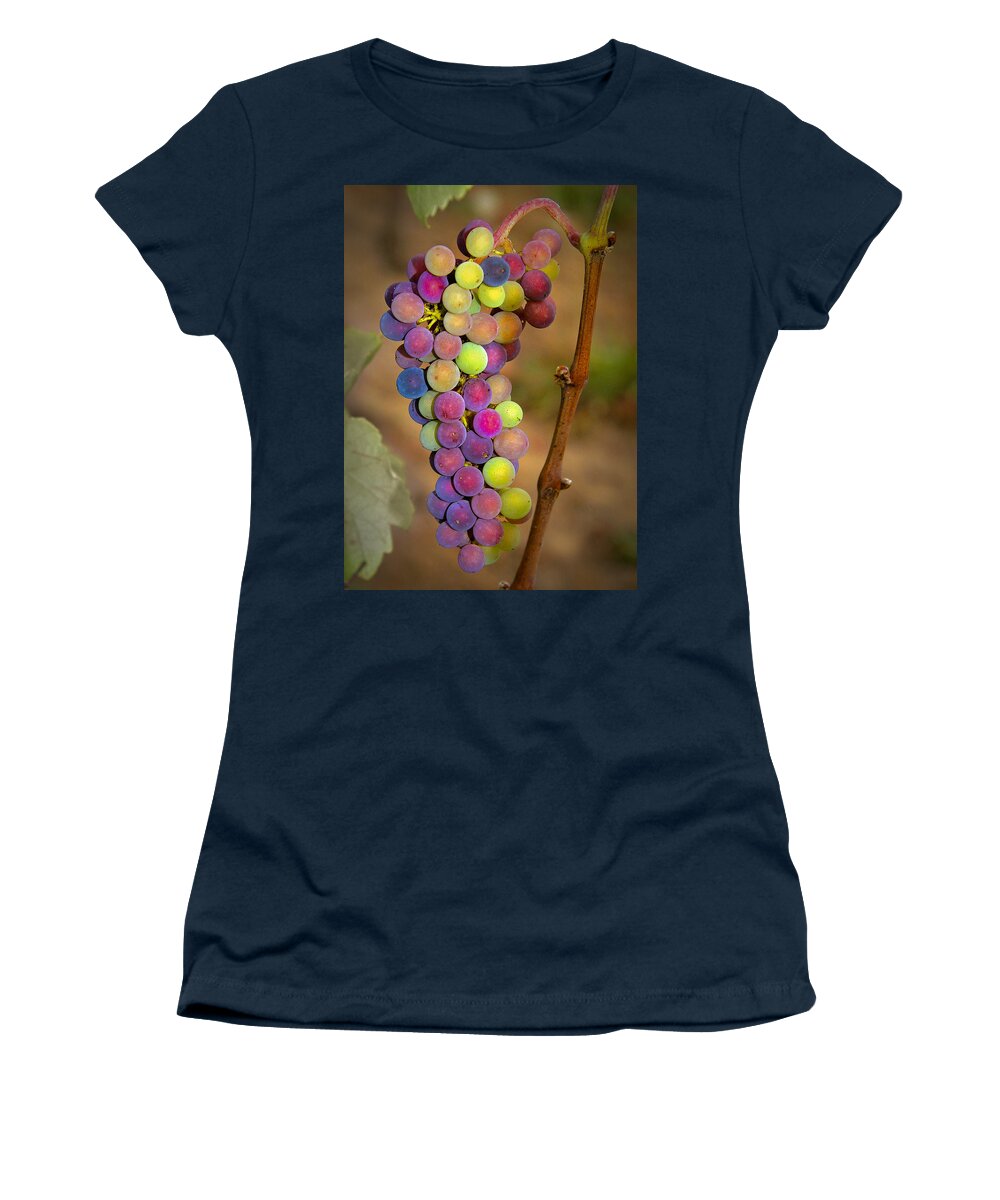 Grapes Women's T-Shirt featuring the photograph Jewel Tones #1 by Jean Noren