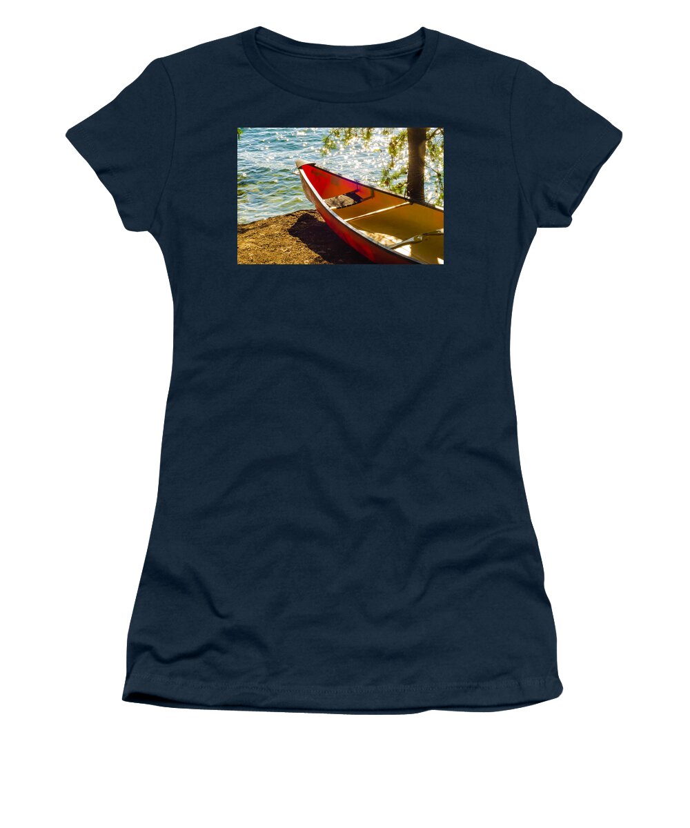 Activity Women's T-Shirt featuring the photograph Kayak By The Water #1 by Alex Grichenko