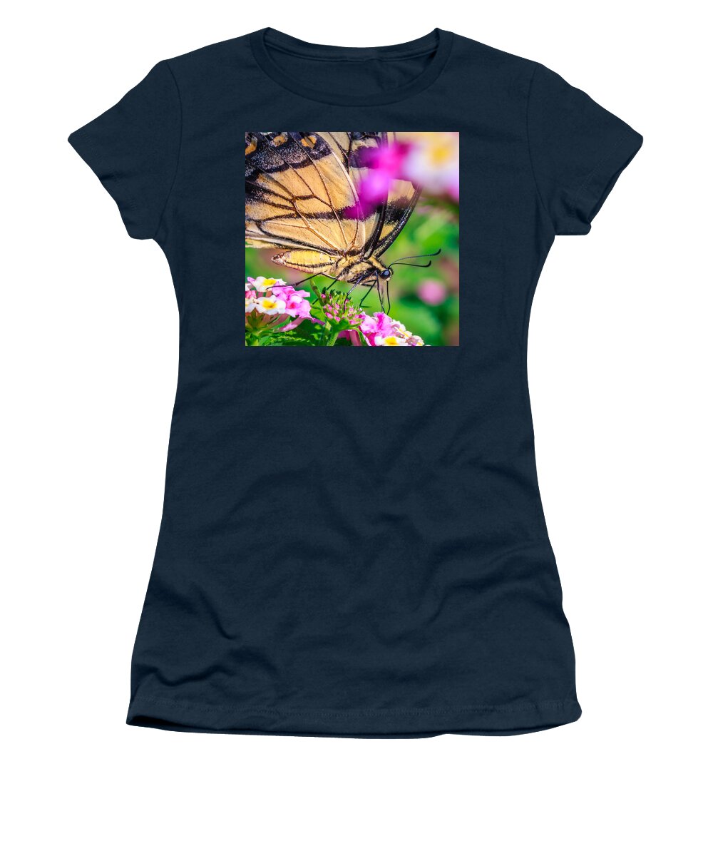 Butterfly Women's T-Shirt featuring the photograph Papilio glaucus #1 by Traveler's Pics
