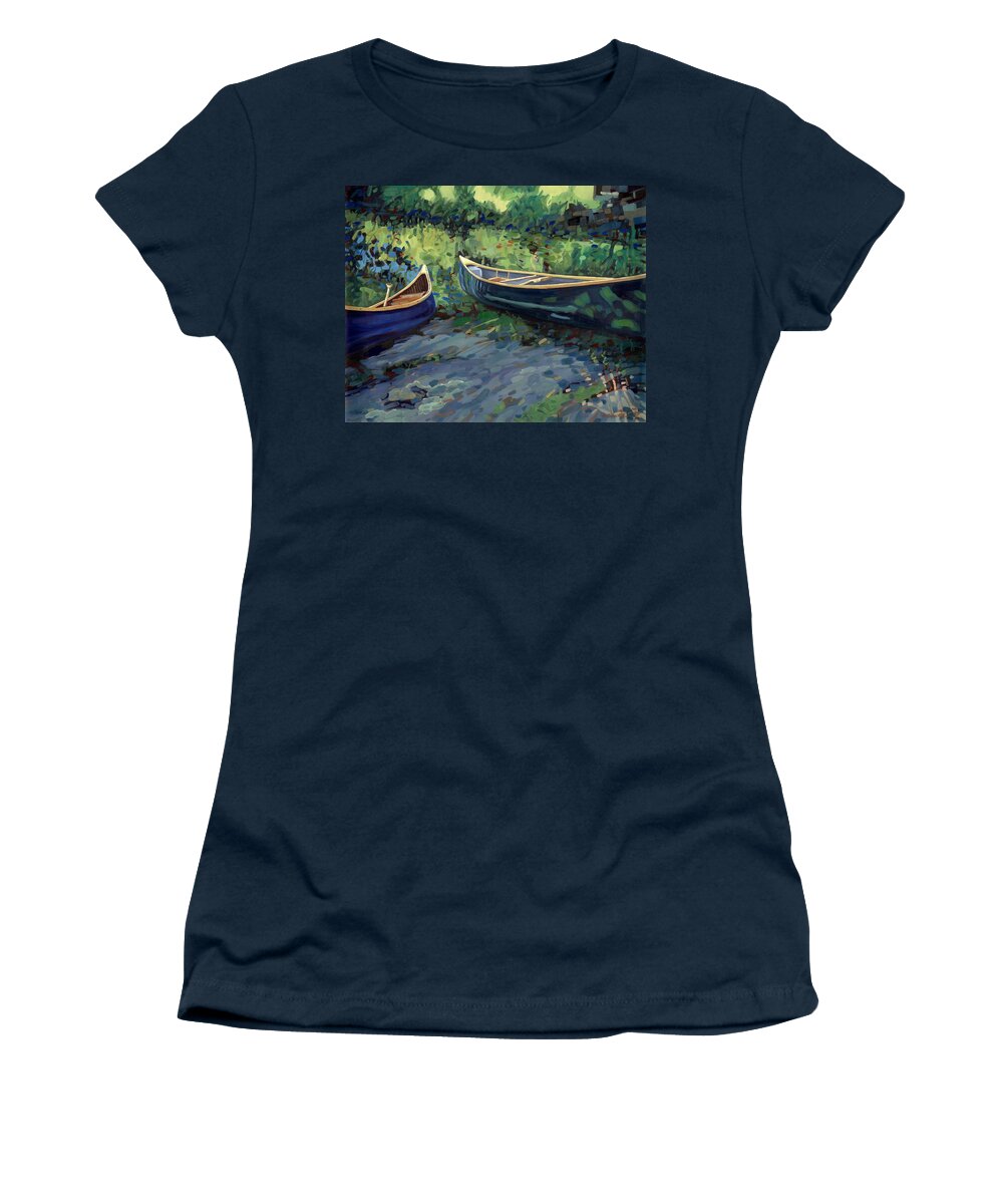 Chadwick Women's T-Shirt featuring the painting Paradise #1 by Phil Chadwick
