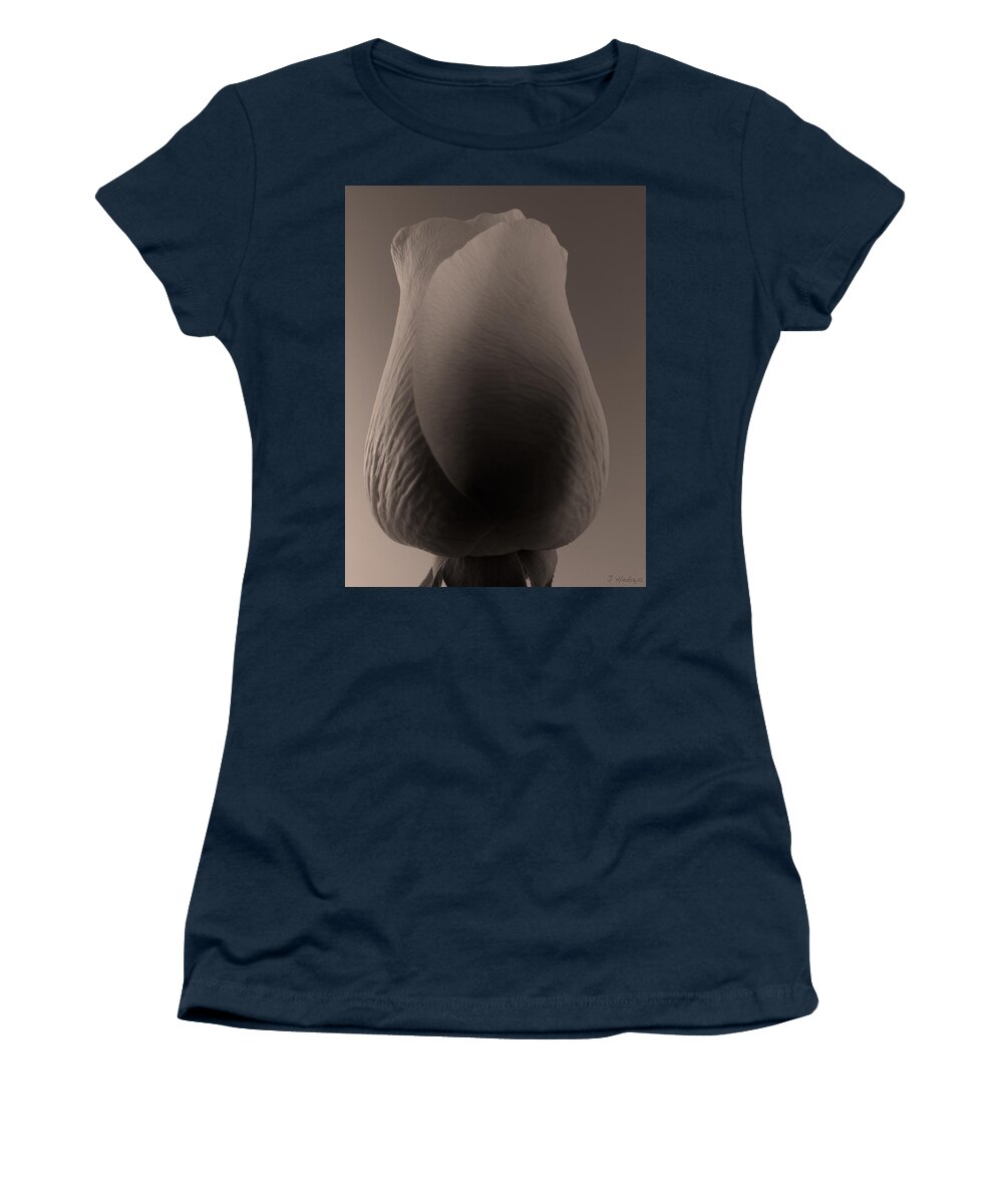 Rose Women's T-Shirt featuring the photograph Rose Bud 1 #1 by Joseph Hedaya