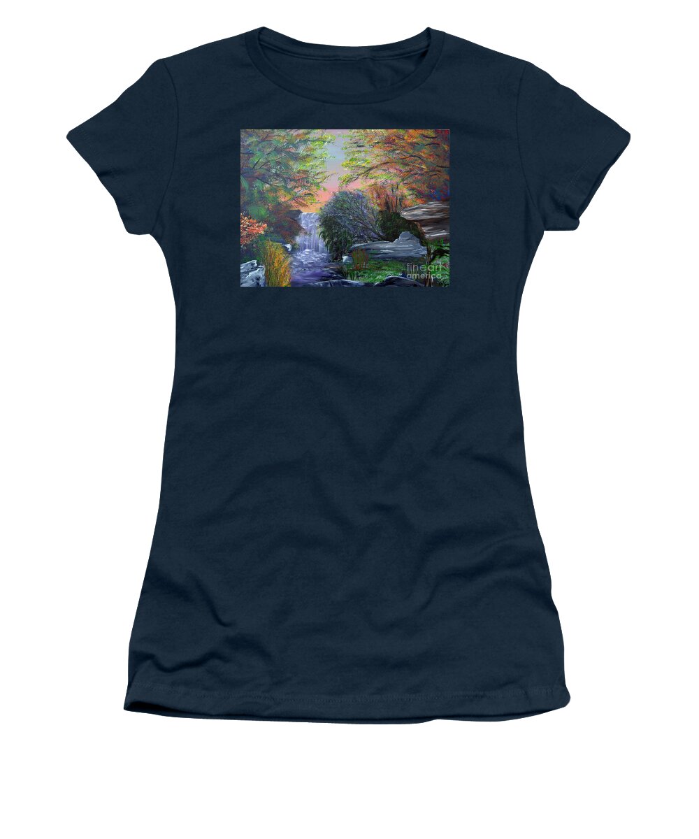 Autumn Women's T-Shirt featuring the painting September Reverie by Alys Caviness-Gober