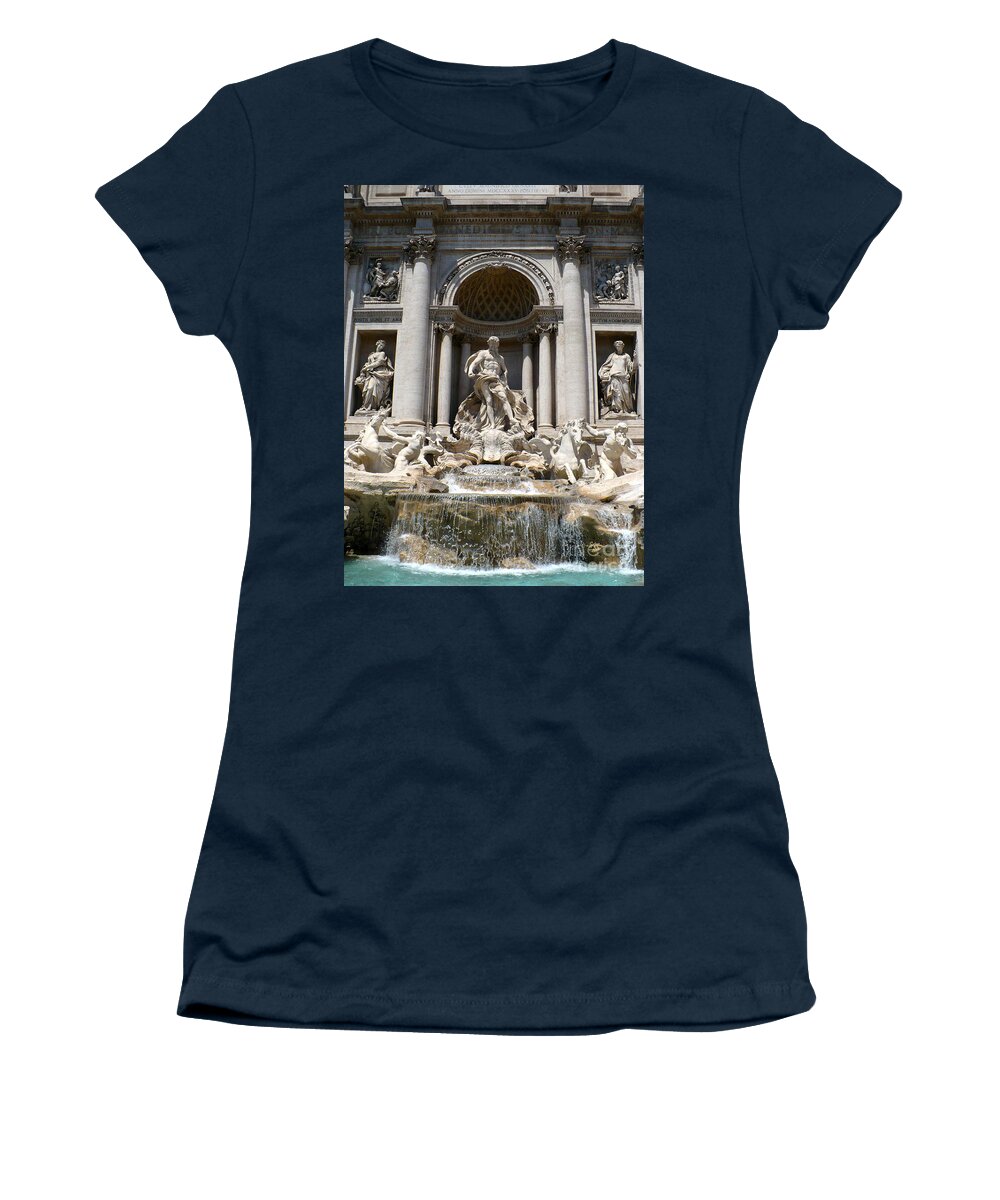 Trevi Fountain Women's T-Shirt featuring the photograph Trevi Fountain by Carol Groenen