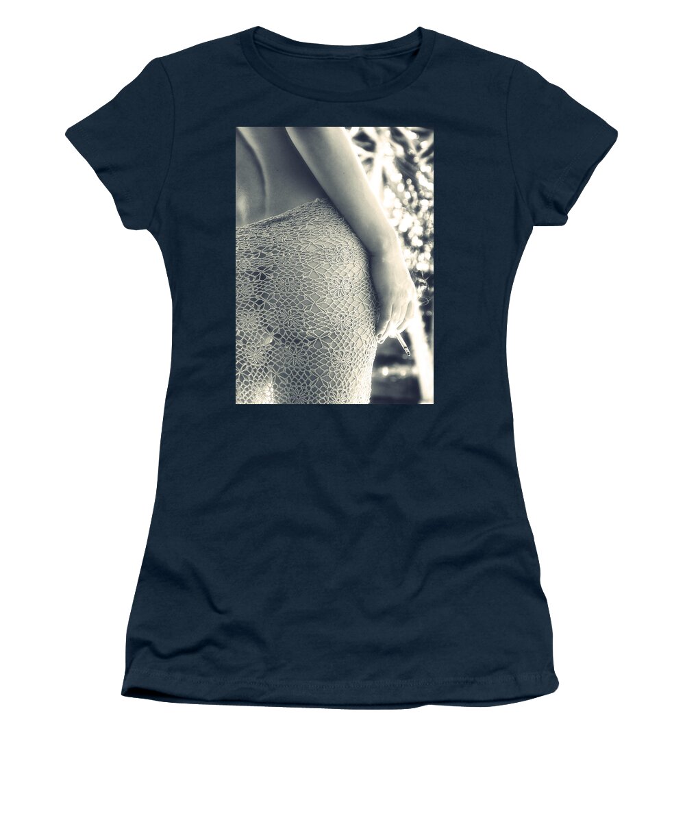Art Women's T-Shirt featuring the photograph Woman by Stelios Kleanthous