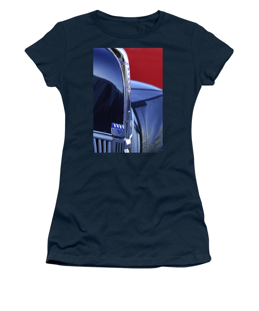 1940 Ford Women's T-Shirt featuring the photograph 1940 Ford Hood Ornament 2 by Jill Reger