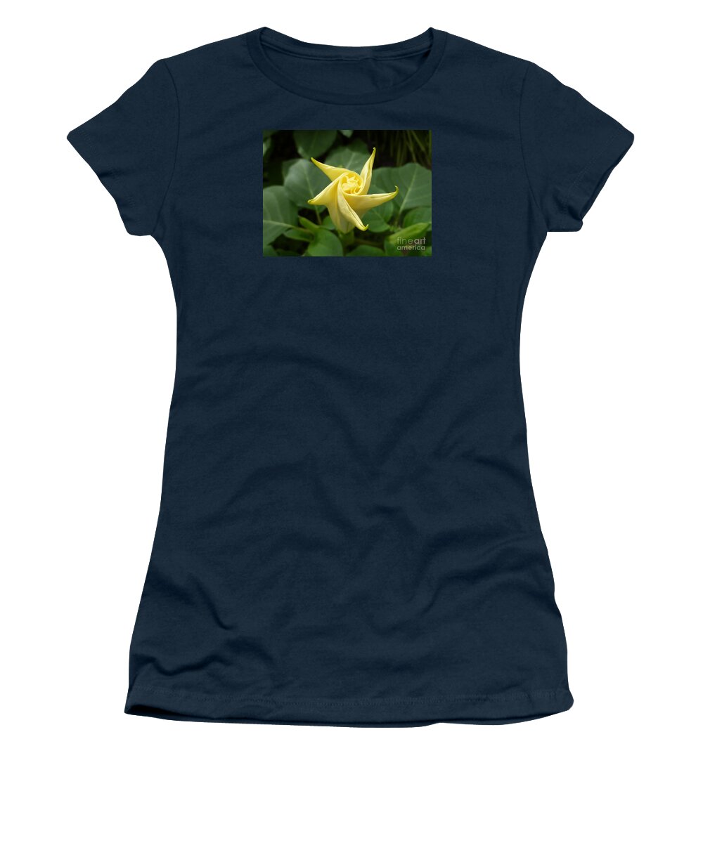 Flower Macro Women's T-Shirt featuring the photograph A Star Is Born 001 by Lingfai Leung