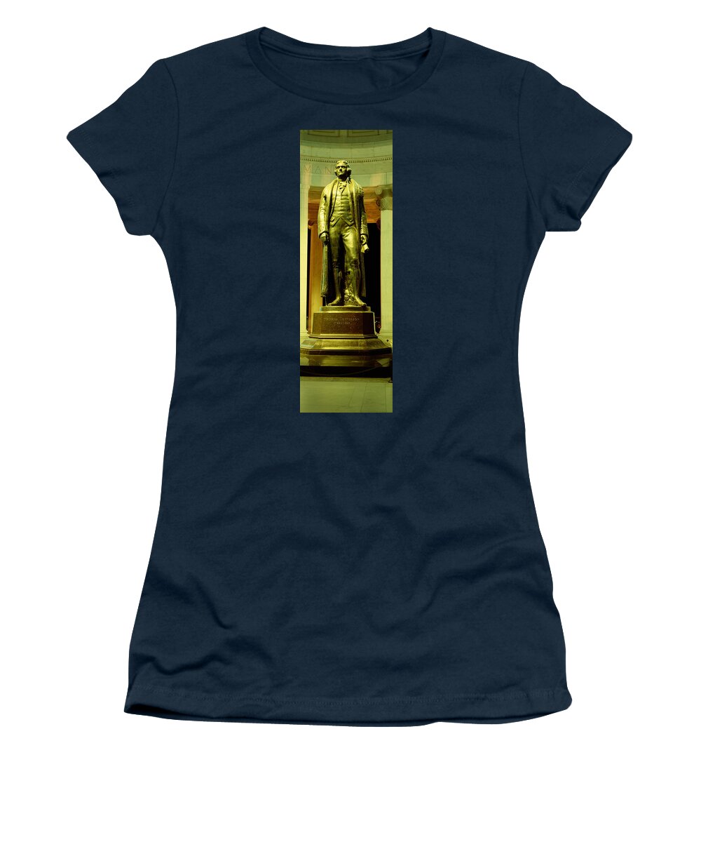 Photography Women's T-Shirt featuring the photograph Jefferson Memorial, Washington Dc #2 by Panoramic Images