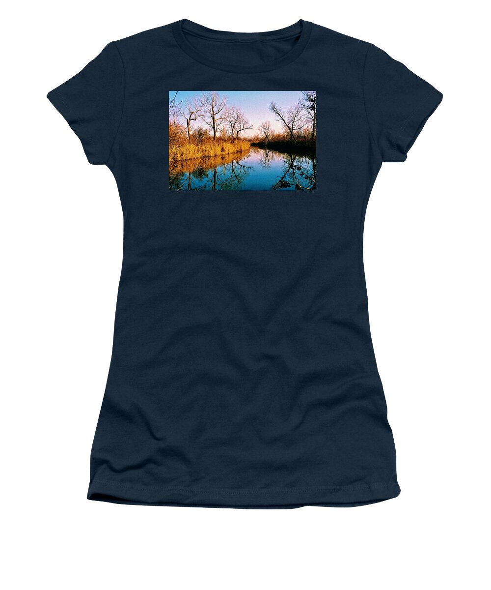 Water Women's T-Shirt featuring the photograph November by Daniel Thompson