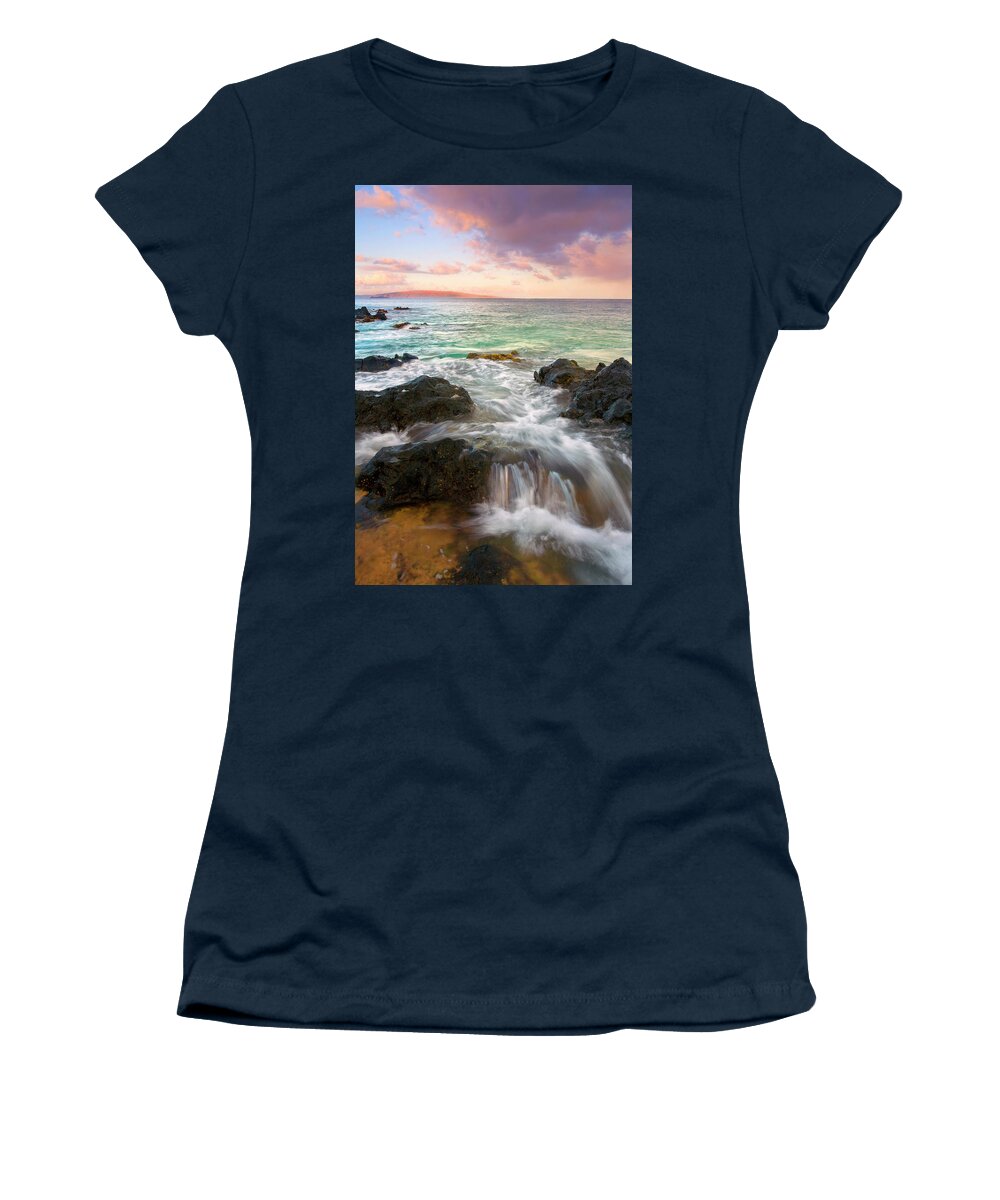 Sunrise Women's T-Shirt featuring the photograph Sunrise Surge #1 by Michael Dawson