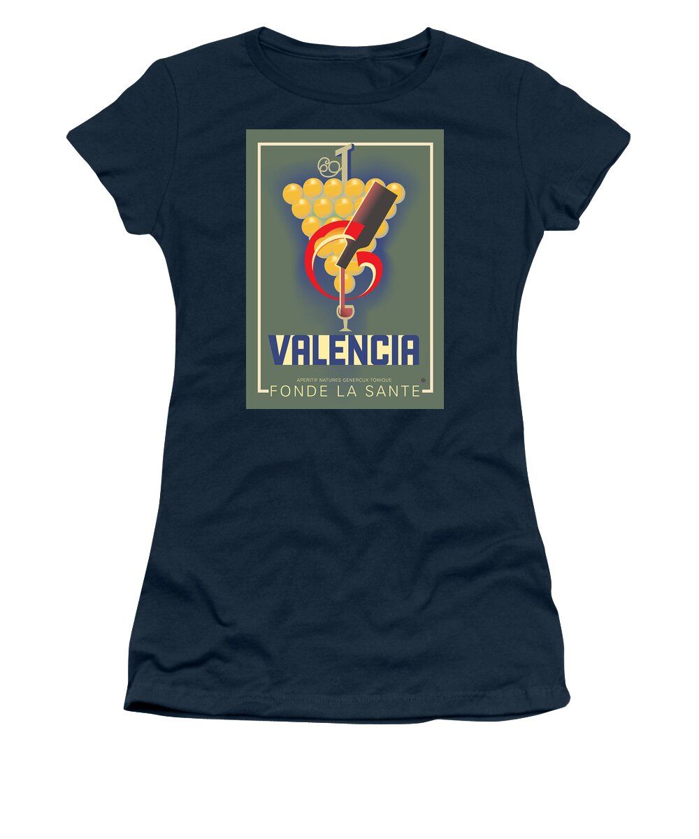 Vector Women's T-Shirt featuring the digital art Valencia by Gary Grayson