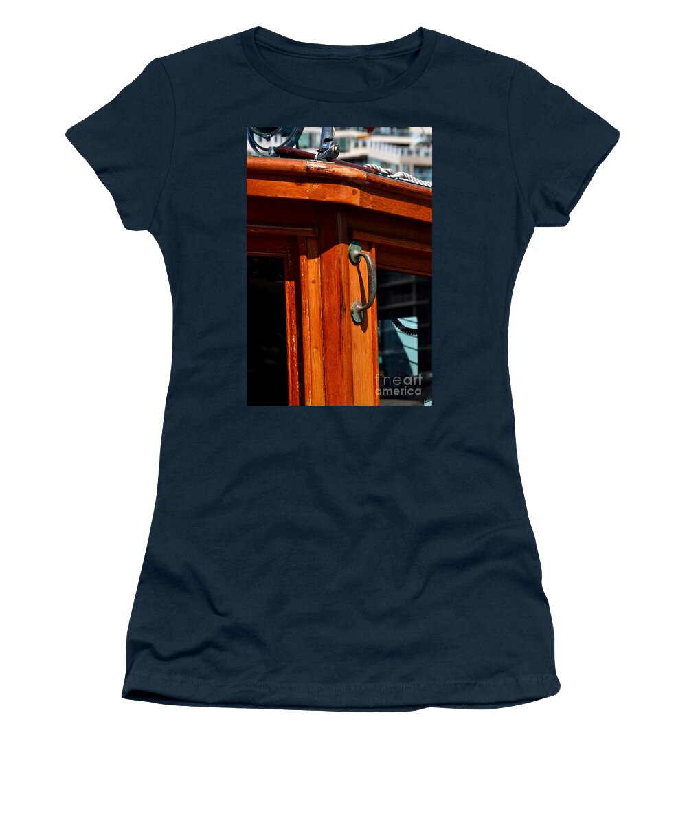  Women's T-Shirt featuring the photograph Vancouver BC Classic Boats #2 by Dean Ferreira