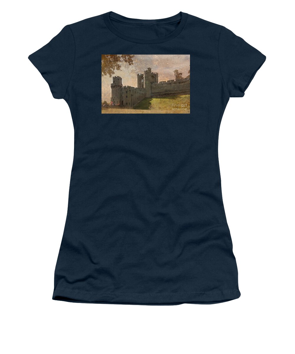 Warwick Castle Women's T-Shirt featuring the photograph Warwick Castle #2 by Linsey Williams