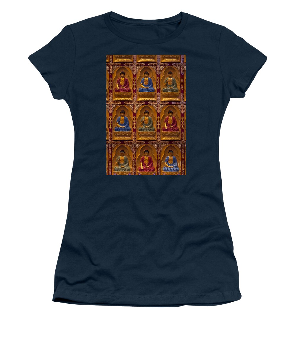 Buddha Women's T-Shirt featuring the photograph Vietnamese Temple #3 by Jim Corwin