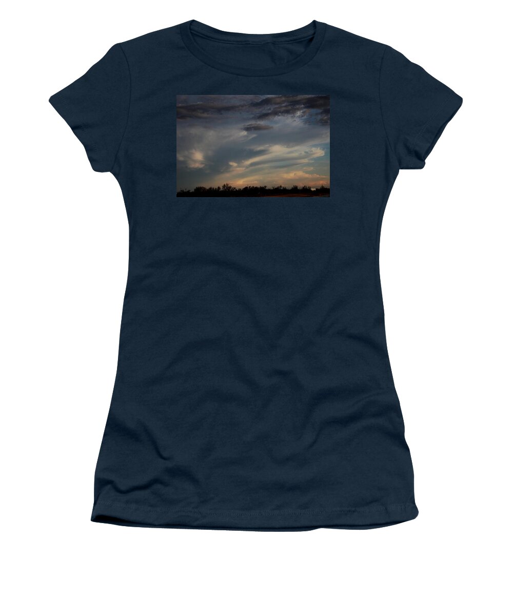 Stormscape Women's T-Shirt featuring the photograph Let the Storm Season Begin #32 by NebraskaSC