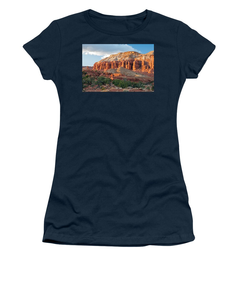 Autumn Women's T-Shirt featuring the photograph The Goosenecks Capitol Reef National Park #4 by Fred Stearns