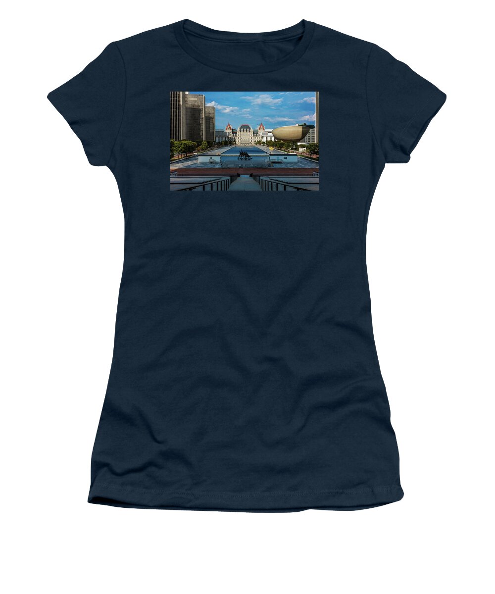 Photography Women's T-Shirt featuring the photograph New York, Albany, New York State Capitol #5 by Panoramic Images