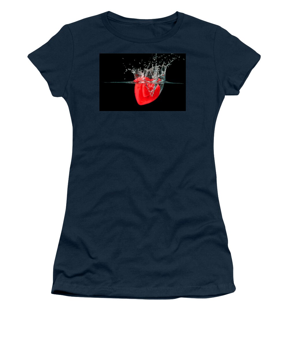 Beauty Women's T-Shirt featuring the photograph Heart by Peter Lakomy