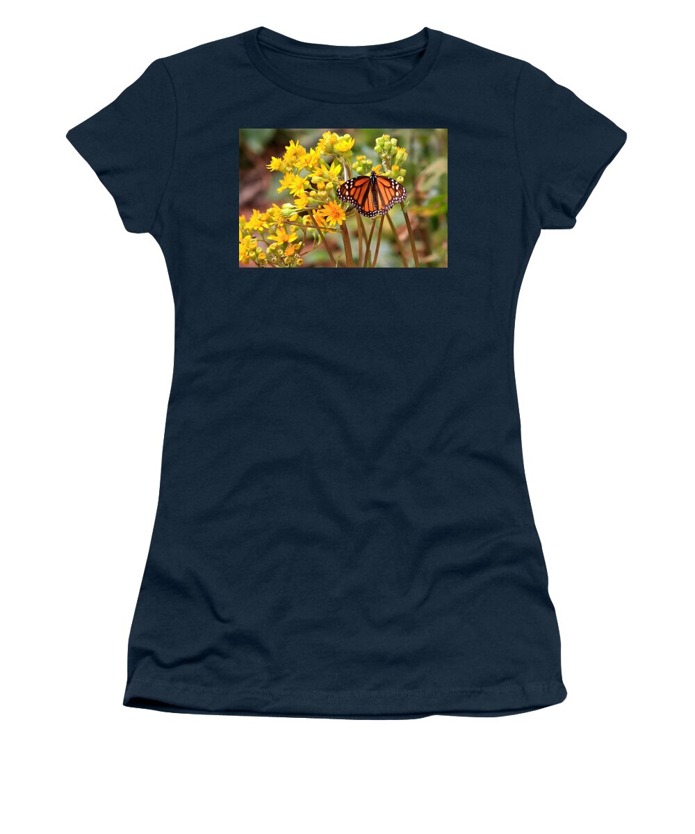 Monarch Women's T-Shirt featuring the photograph A Monarch Butterfly by Robert McKinstry
