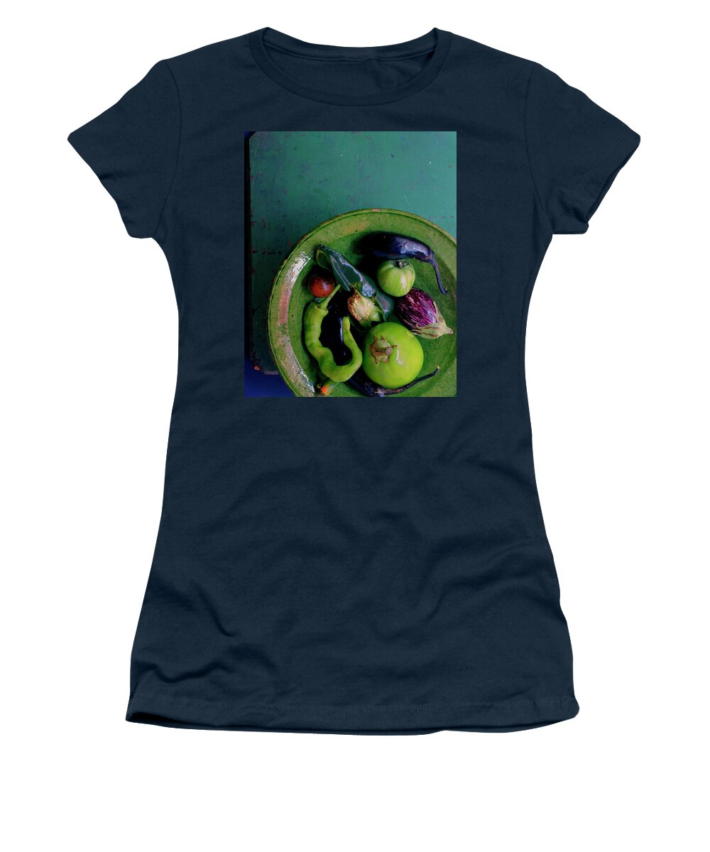 Fruits Women's T-Shirt featuring the photograph A Plate Of Vegetables by Romulo Yanes
