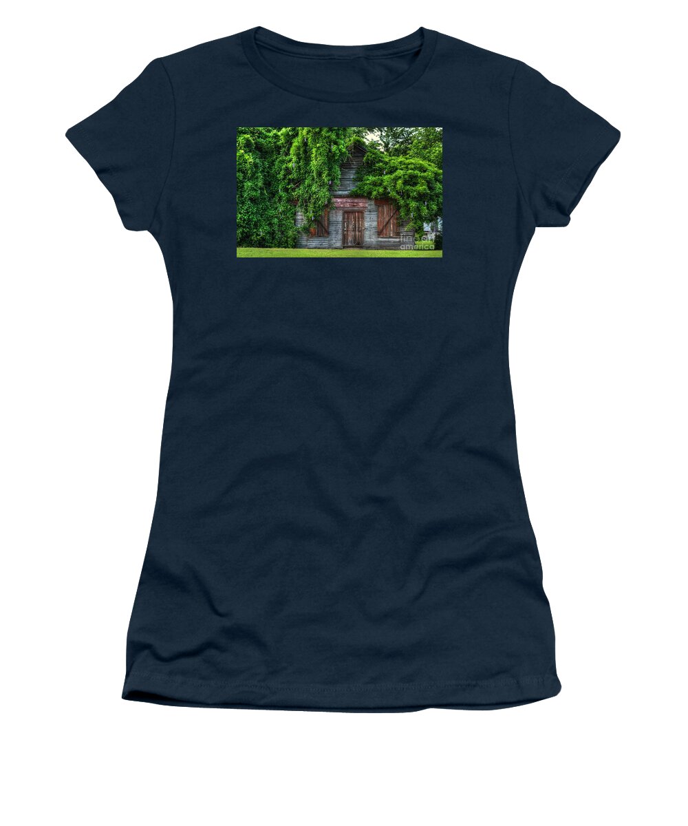 Scenic Women's T-Shirt featuring the photograph Abandoned by Kathy Baccari