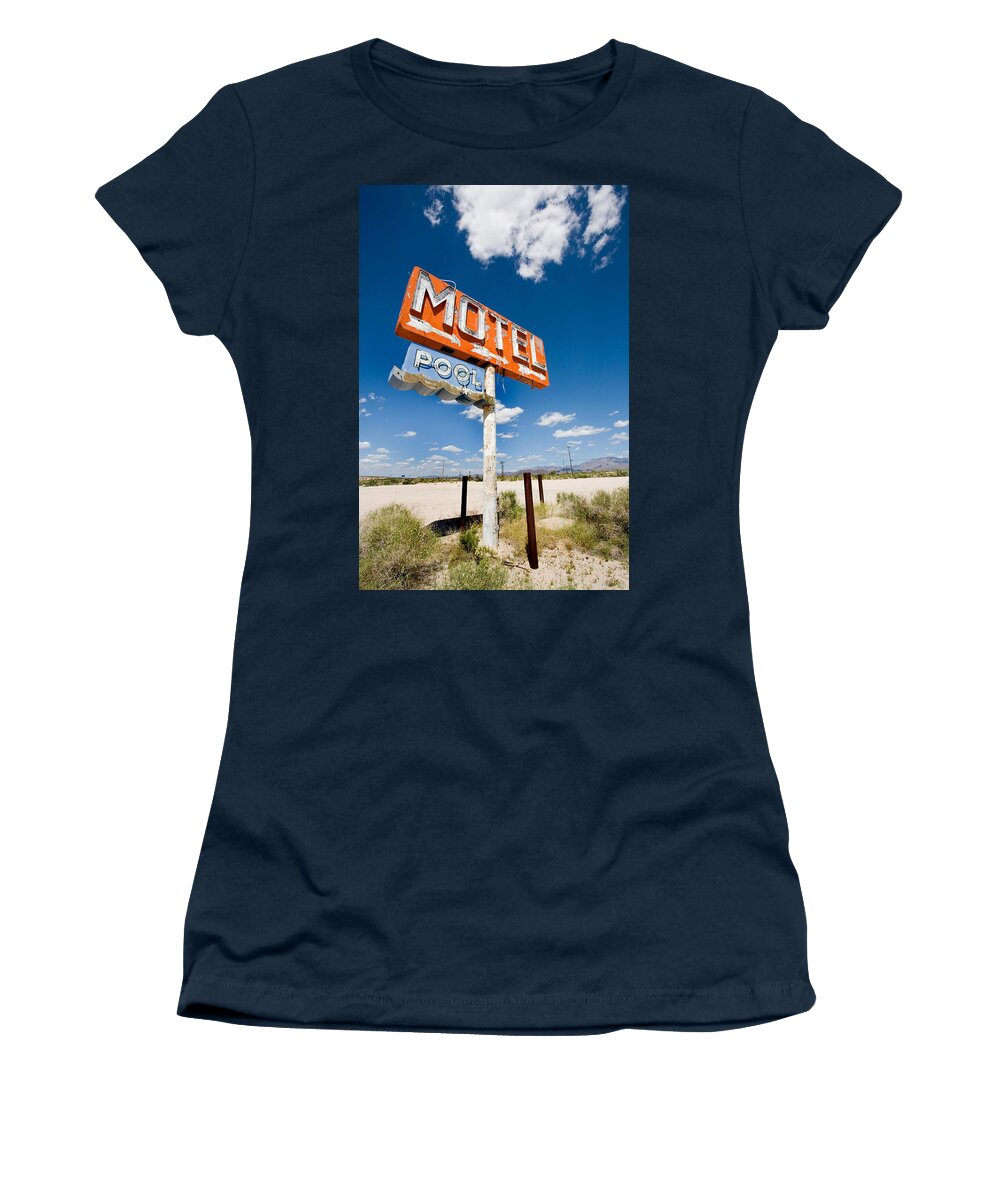 Arizona Women's T-Shirt featuring the photograph Abandoned Motel by Peter Tellone