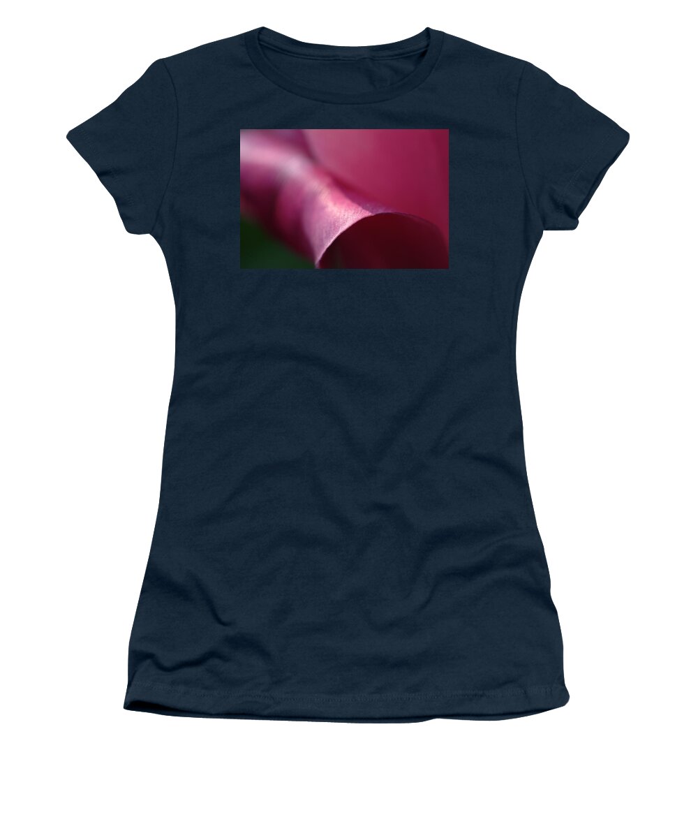 Flower Women's T-Shirt featuring the photograph Abstract petal by Michael McGowan