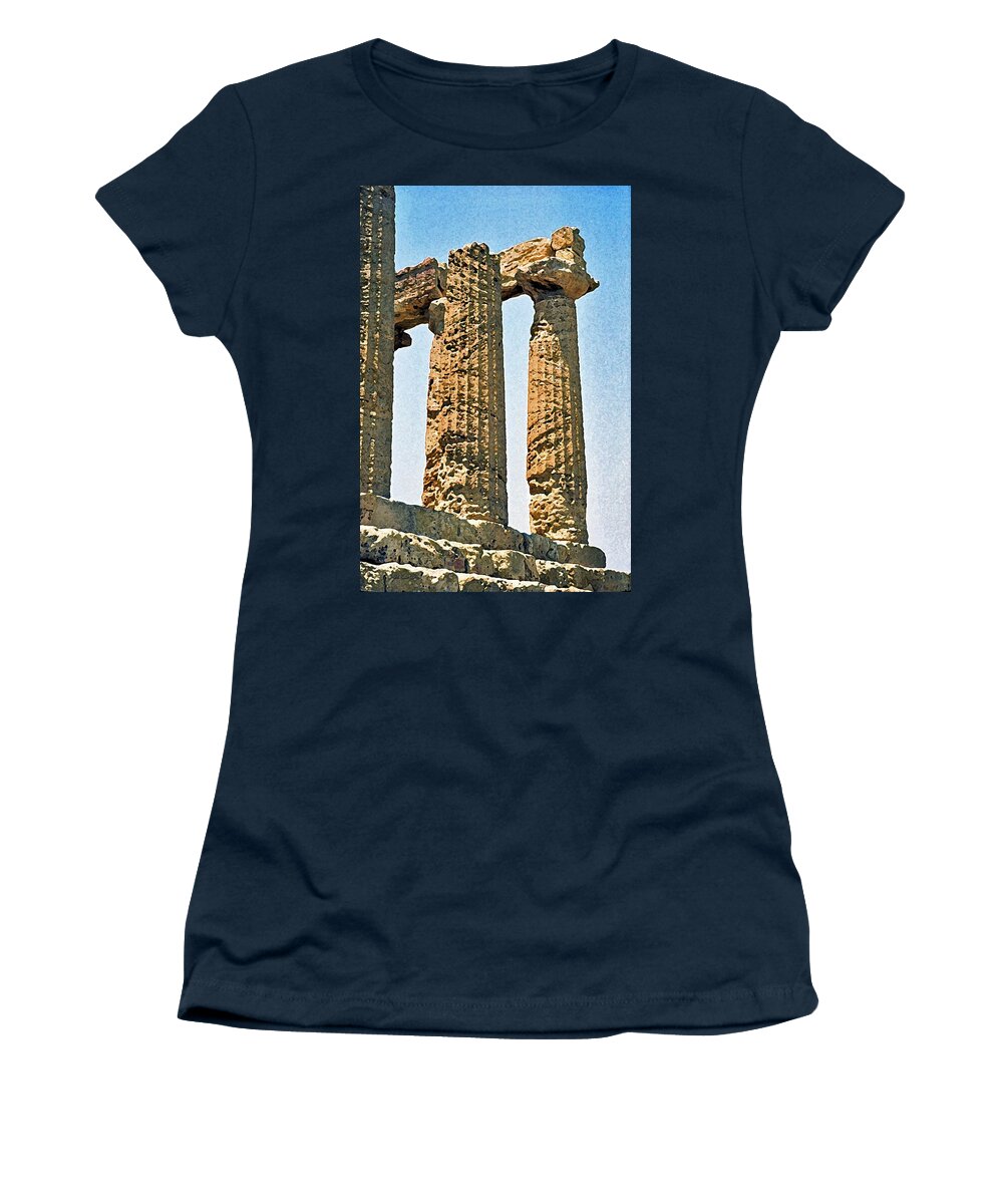 Italy Women's T-Shirt featuring the digital art Agrigento 5 by John Vincent Palozzi