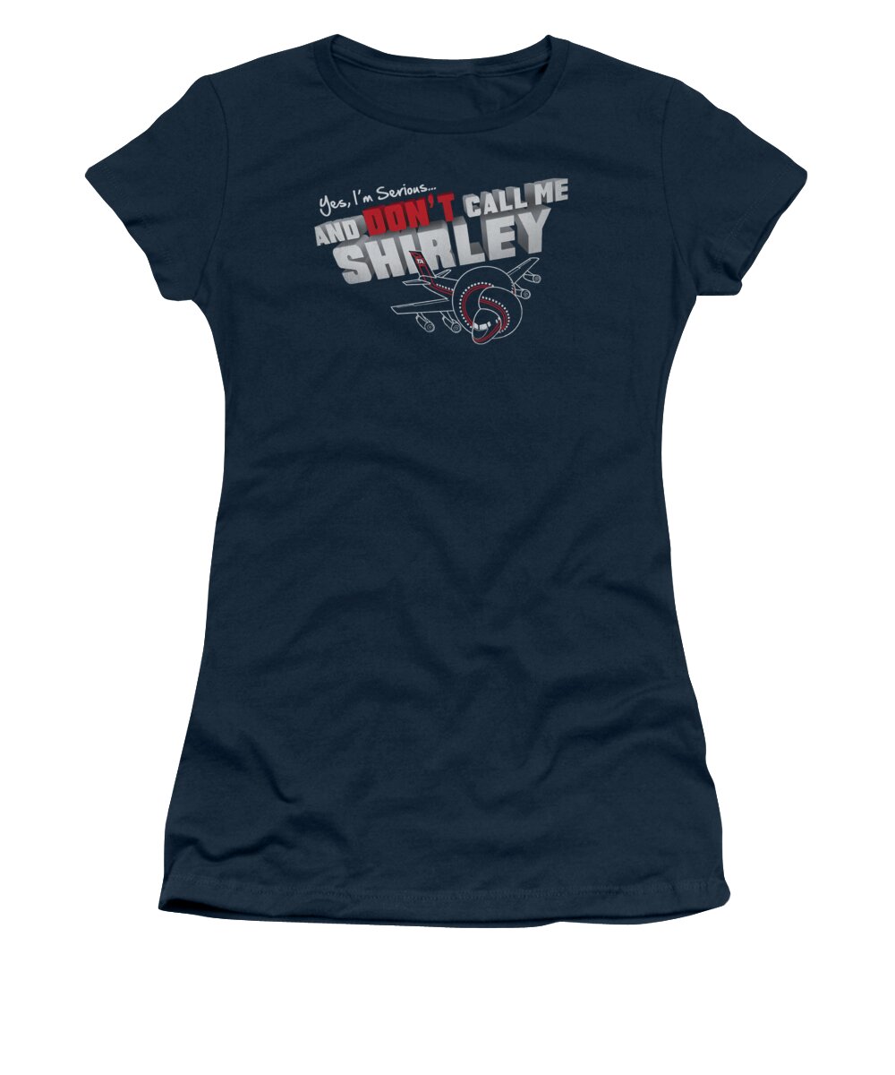 Airplane Women's T-Shirt featuring the digital art Airplane - Dont Call Me Shirley by Brand A