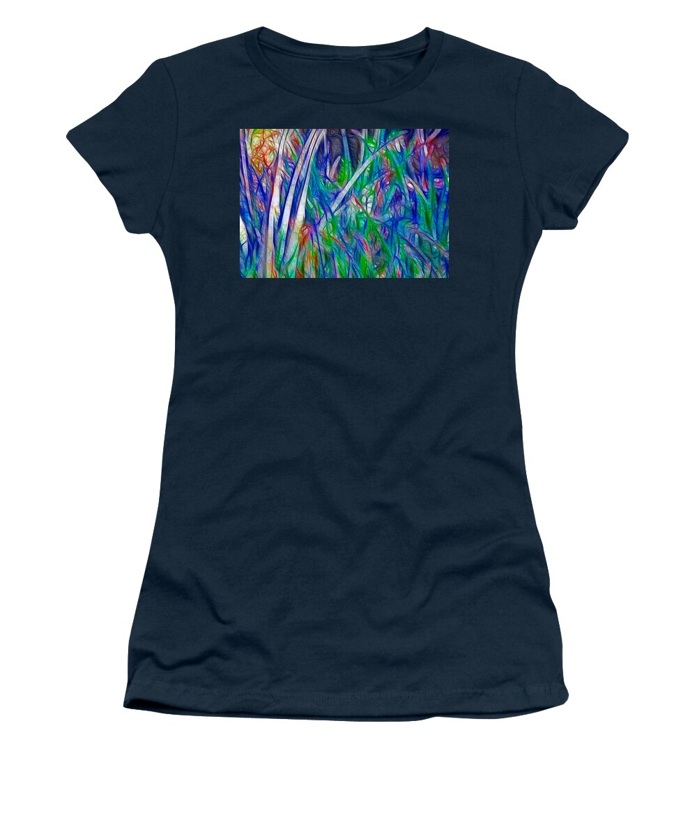 Nature Women's T-Shirt featuring the painting Aloe Abstract by Omaste Witkowski