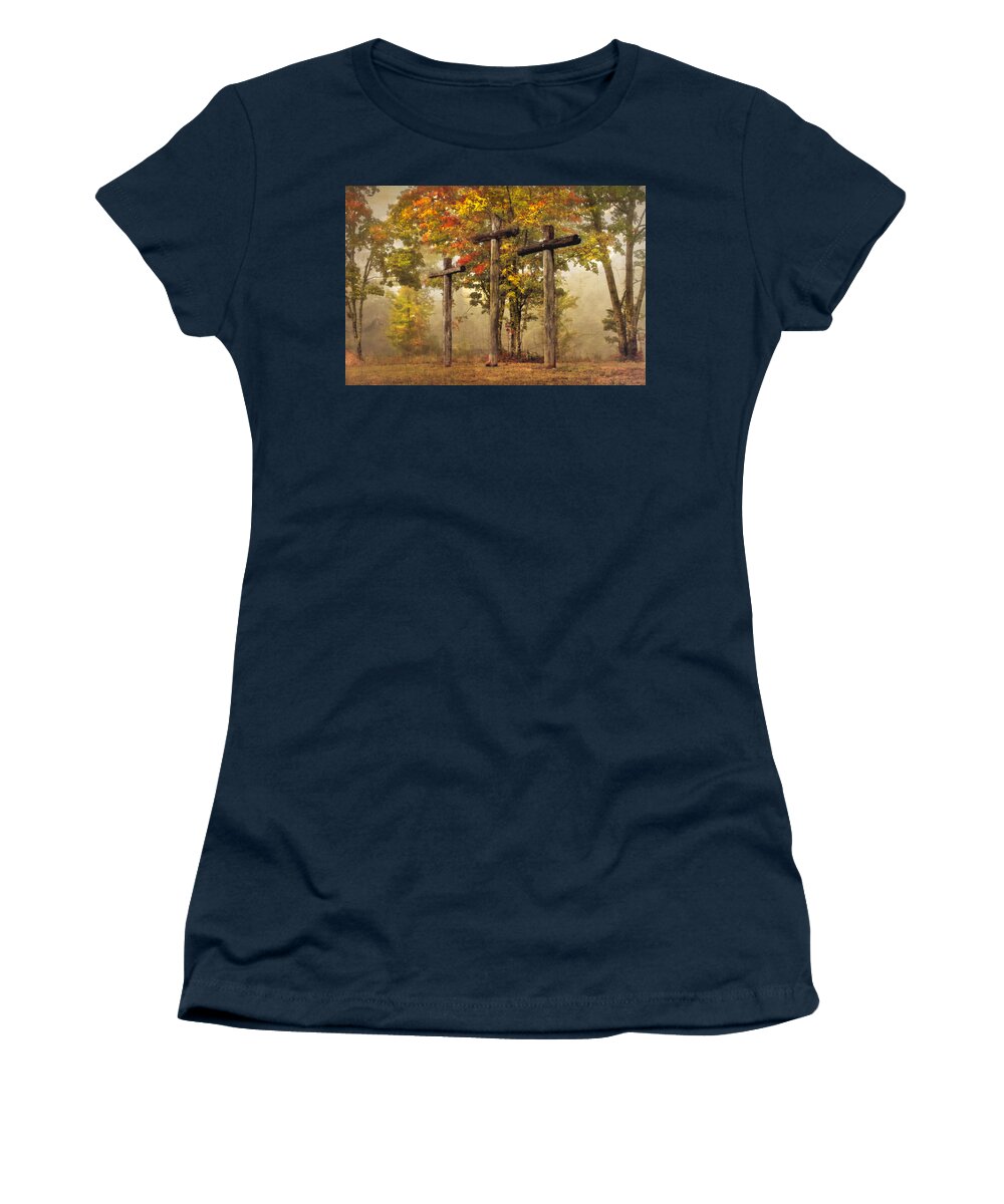 Crosses Women's T-Shirt featuring the photograph Amazing Grace by Debra and Dave Vanderlaan