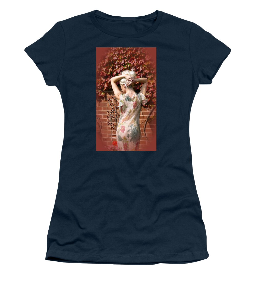  Women's T-Shirt featuring the photograph An Autumn Bottom by Asa Jones