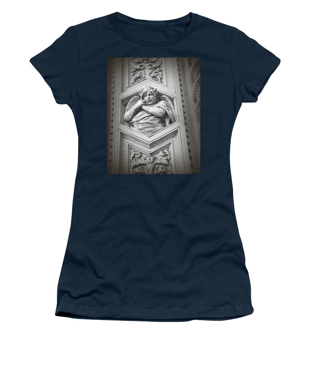 Angel Women's T-Shirt featuring the photograph Angel of the Cathedral by Diana Haronis