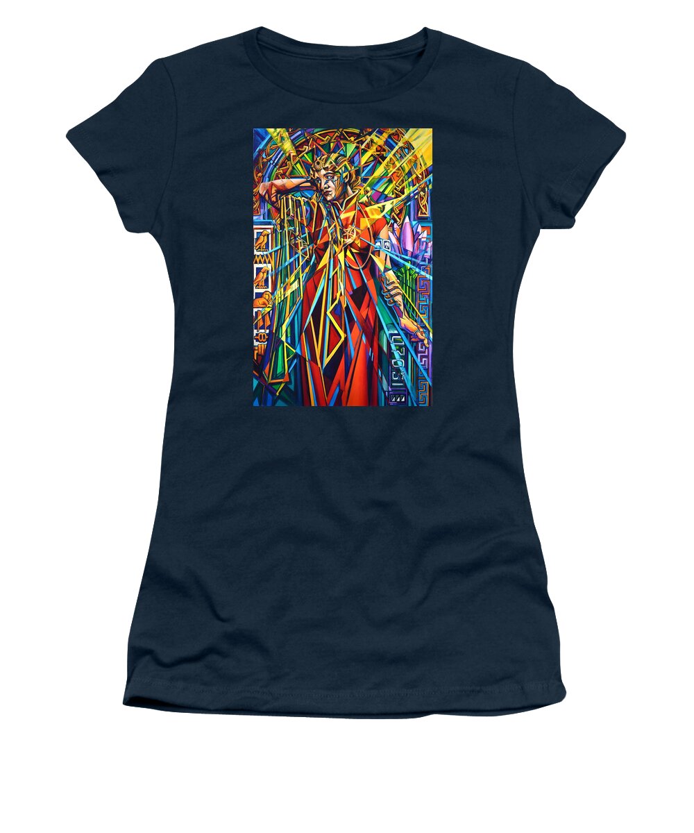 Girl Women's T-Shirt featuring the painting Annelise2 by Greg Skrtic