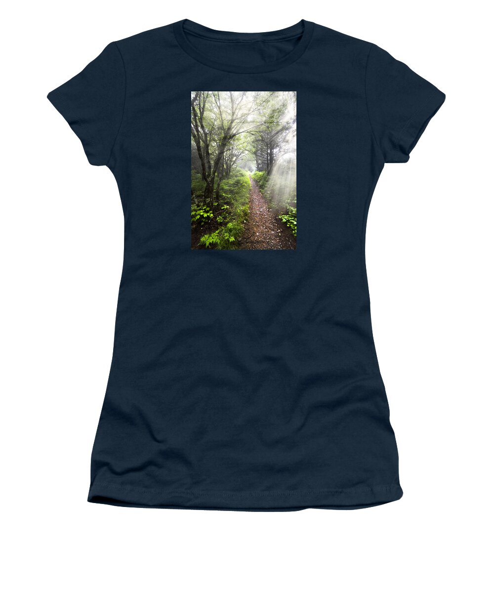American Women's T-Shirt featuring the photograph Appalachian Trail by Debra and Dave Vanderlaan