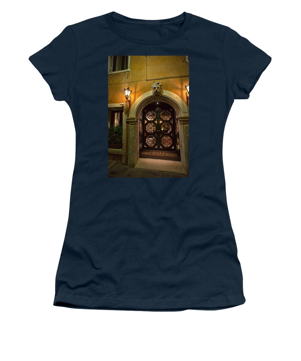 Italy Women's T-Shirt featuring the photograph Aqua Palace by Weir Here And There