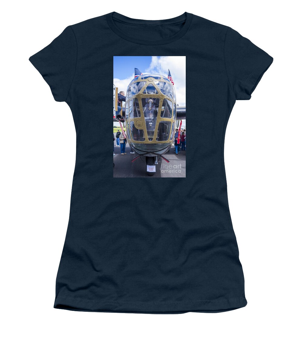 Plane Women's T-Shirt featuring the photograph B24 Liberator by Steven Ralser