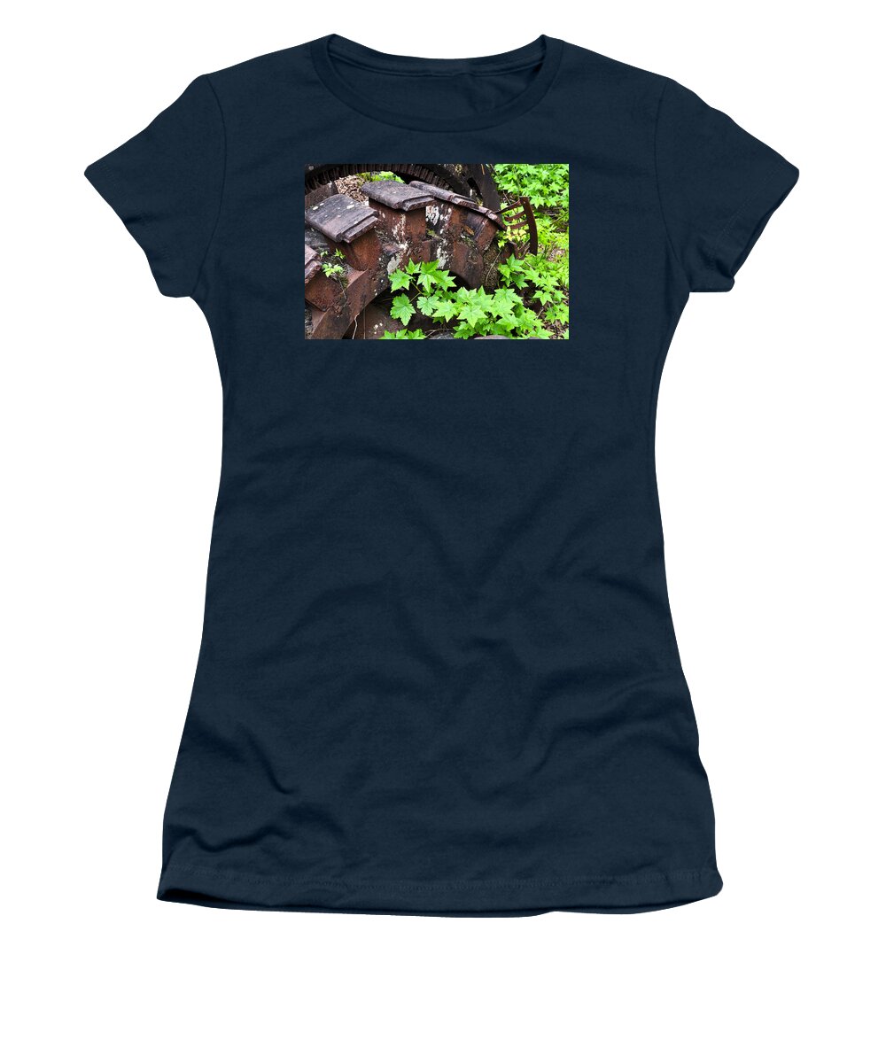 Ruins Women's T-Shirt featuring the photograph Back to the Forest by Cathy Mahnke