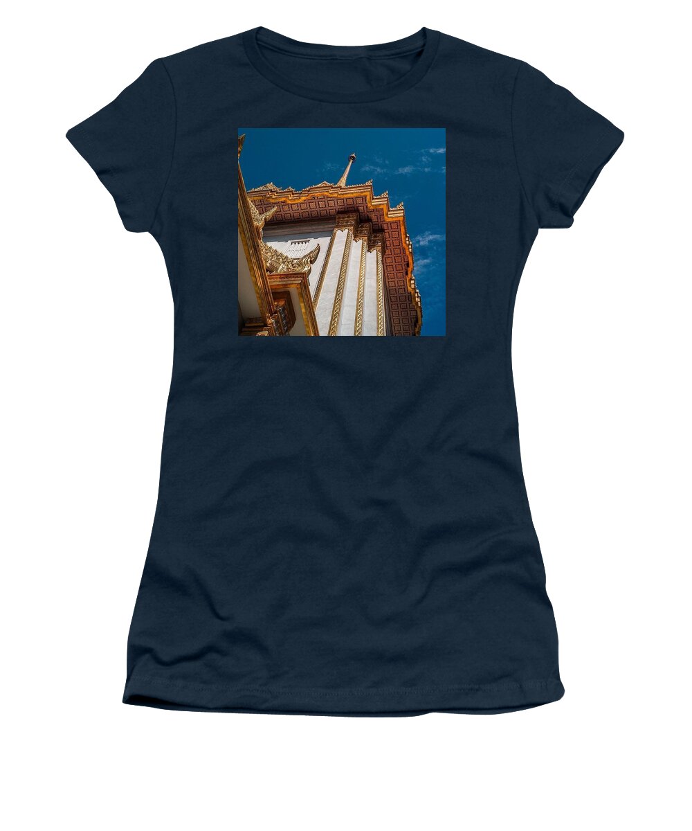 Gold Women's T-Shirt featuring the photograph Bangkok, Thailand by Aleck Cartwright