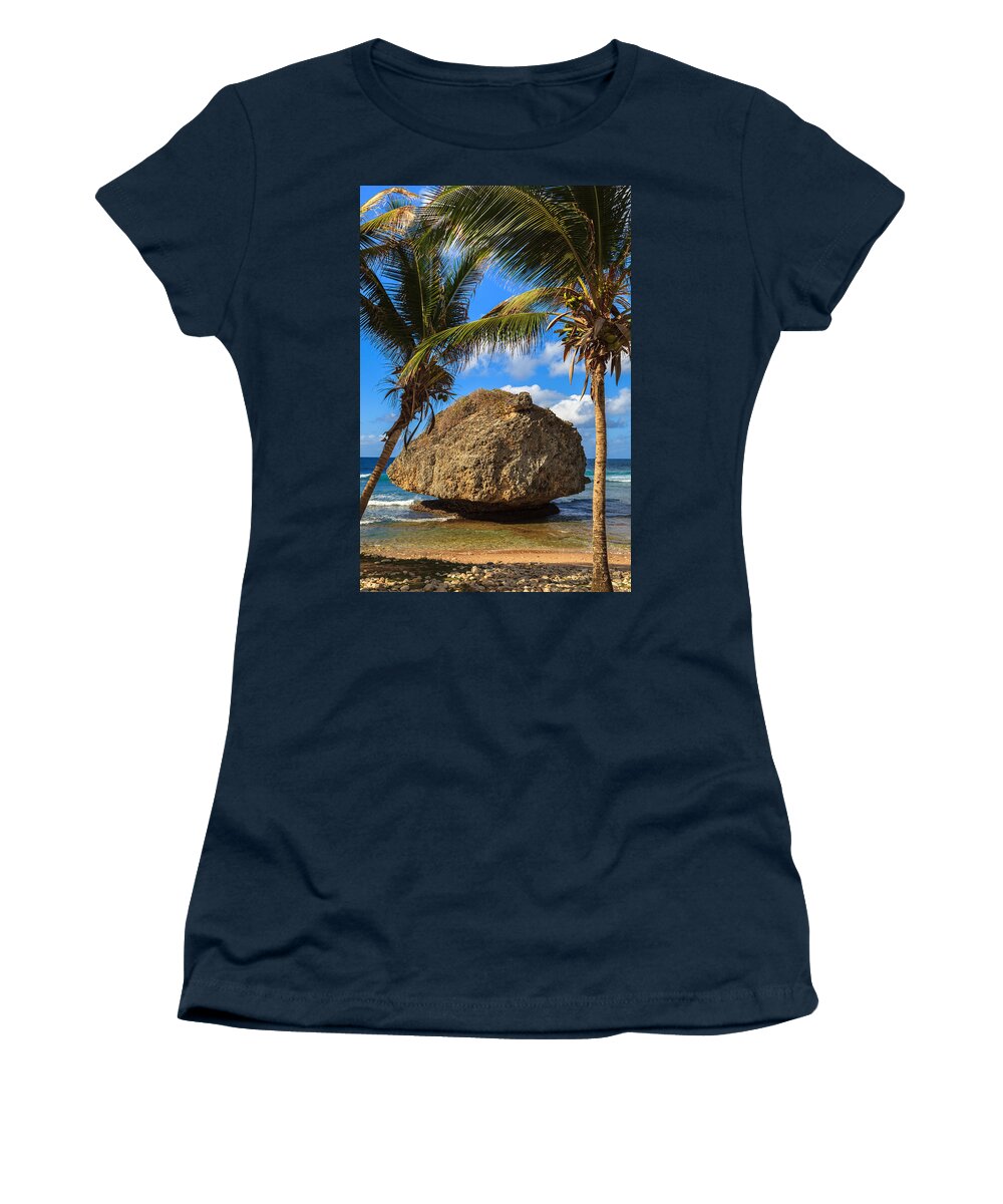 Barbados Women's T-Shirt featuring the photograph Barbados Beach by Raul Rodriguez